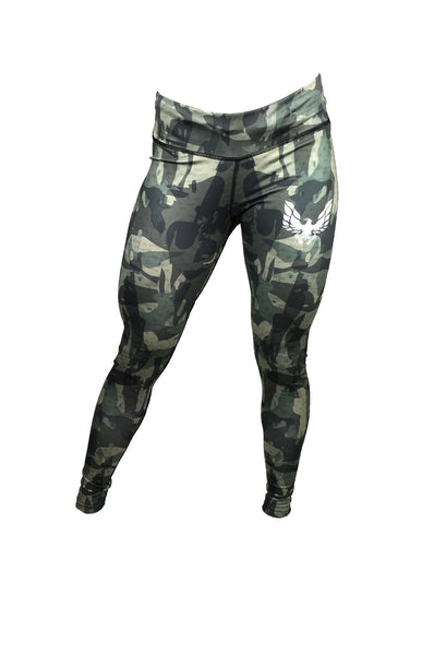 get my body fit green camo womens leggings