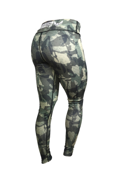 get my body fit green camo womens leggings