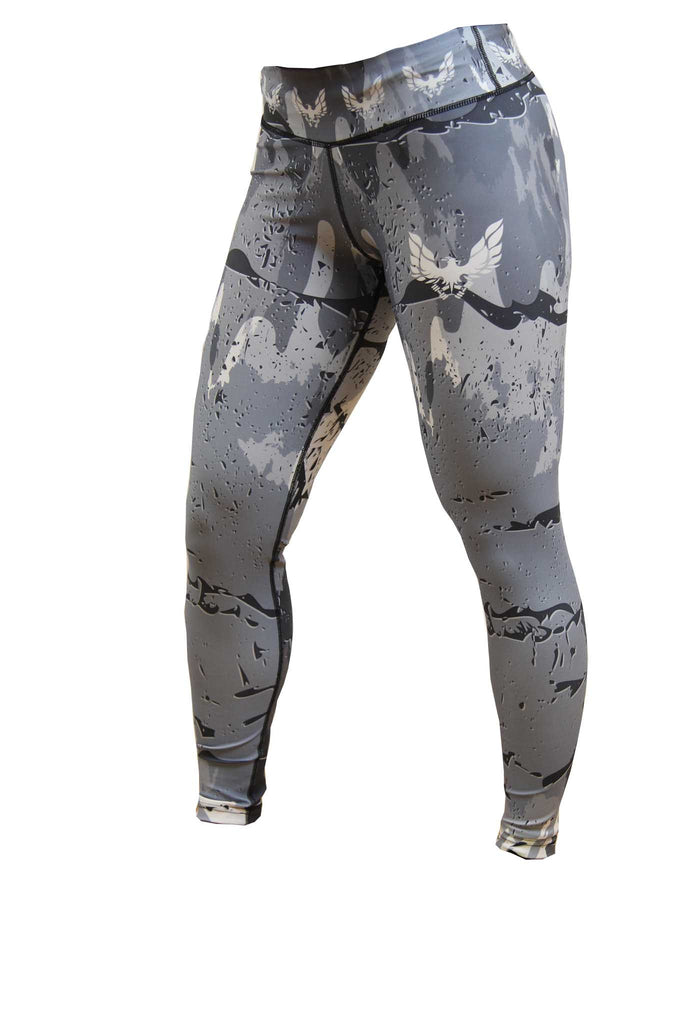 Women's stone camo gym leggings - by getmybodyfit – Getmybodyfit