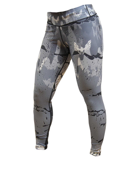 Women's stone camo gym leggings - by getmybodyfit